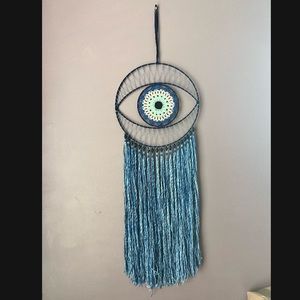blue evil eye dream catcher